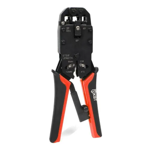 Кримпер многофункциональный с 3-мя смен. модулями для обжима RJ-45 RJ-12 RJ-11 КВТ 79759 фото 3
