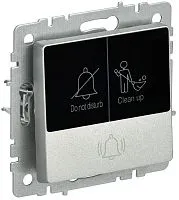 Кнопка звонка BRITE 10А ВС10-1-9-БрА для отелей с индик. механизм алюм. IEK BR-V14-2-10-K47