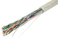 Кабель витая пара UTP (U/UTP) кат.5 25 пар 24 AWG ОЖ solid PVC нг(А)-LS Cabeus 7281c