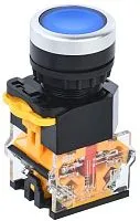Кнопка D8-11 d22мм 1НО+1НЗ син. IEK BBT30-11-3-22-K07