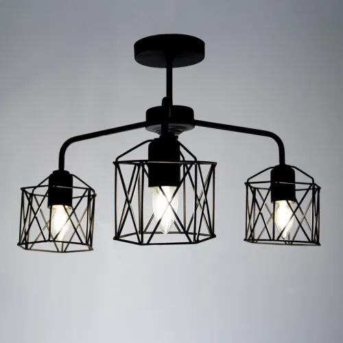 Светильник "Стелла" 131 НПБ 01-3х60-202 Е27 ИУ черн. муар Элетех 1005404669 фото 7