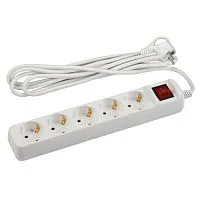 Удлинитель 5х3м с заземл. с выкл. ПВС 3х1.5 16А U-5es-3m-3x1.5 Эра Б0044044