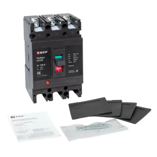 Выключатель автоматический 3п 125А 18кА LS150 ProPact EKF mccb-125-18-3-125-ls фото 10