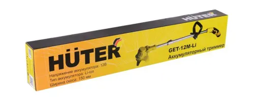 Триммер аккумуляторный GET-12M-Li (в комплекте 1 АКБ и ЗУ) HUTER 70/1/64 фото 11