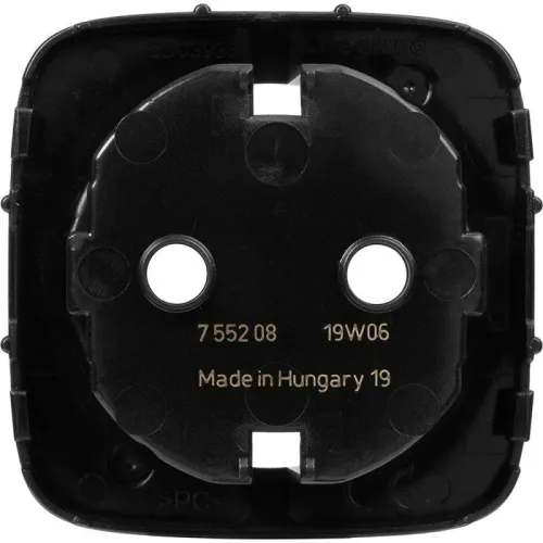 Панель лицевая Valena Allure для розетки 2К+З антрацит Leg 755208 фото 2