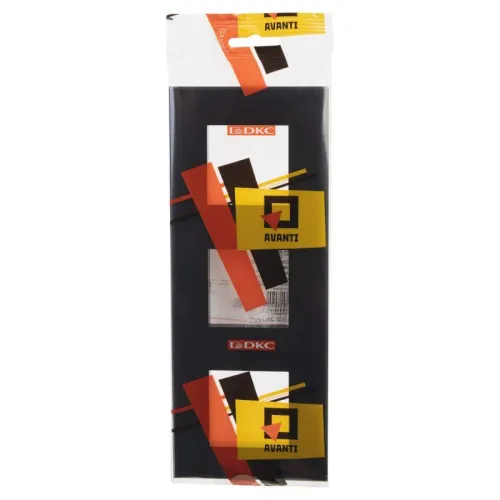 Рамка 3-м 6мод. Avanti "Черный квадрат" DKC 4402906 фото 3