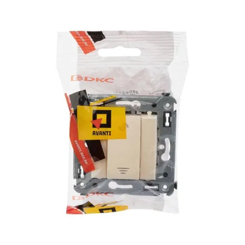 Диммер кнопочный СП "Avanti" "Ванильная дымка" DKC 4405343 фото 3