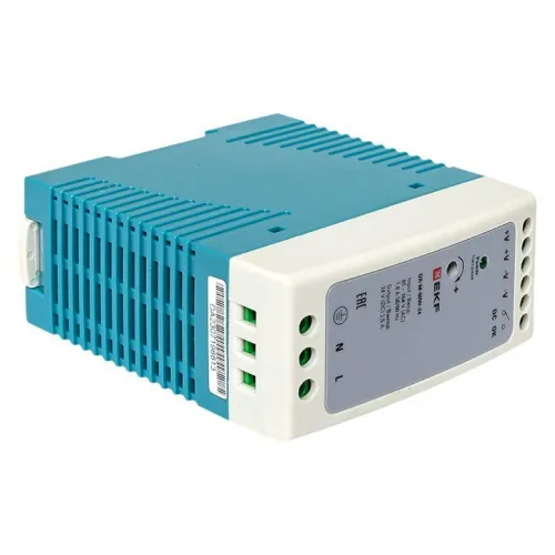 Блок питания на DIN-рейку 60Вт 220В AC/24В DC постоянного тока EKF DR-M-60W-24 фото 4