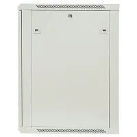 Шкаф настенный 19дюйм TERACOM PRO 15U 600600мм дверь стеклянная с замком-ручкой сер. EKF TRP-WLL-1566-40G