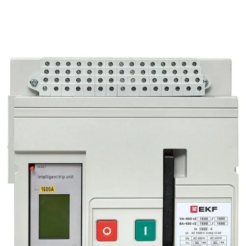 Выключатель автоматический 3п 1600/1600А 65кА ВА-450 стац. v2 EKF mccb450-1600-1600-v2 фото 4
