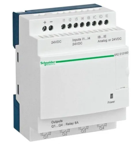 Реле компакт. интелект. Zelio Logic без диспл. только ladder 6вх/4вых 100/240В SchE SR2D101FU