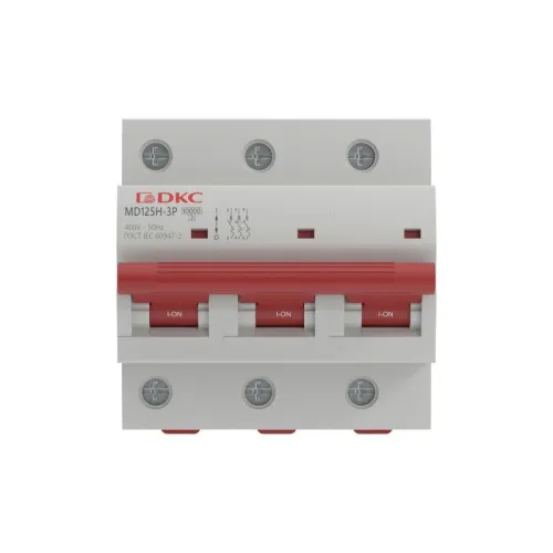 Выключатель автоматический модульный max типа MD125H 10кА 3п C 63А YON MD125H-3PC63 фото 2