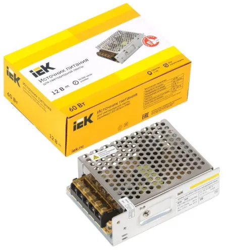 Драйвер LED ИПСН-PRO 5050 60Вт 12В блок-клеммы IP20 IEK LSP1-060-12-20-33-PRO фото 2