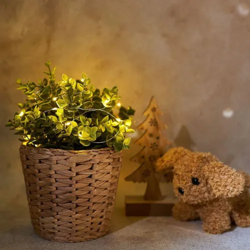 Гирлянда светодиодная "Роса" 2м 20LED желт. 2Вт 4.5В IP20 провод прозр. Neon-Night 303-001 фото 4