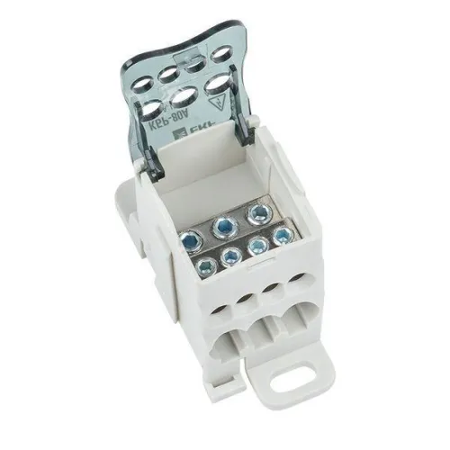 Блок распределительный КРОСС крепеж на панель и DIN КБР-80А EKF plc-kbr80 фото 4