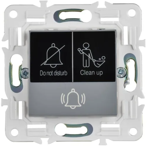 Кнопка звонка SKANDY 10А SK-V17Gr для отелей с индикацией сер. IEK SK-V14-2-10-K03 фото 3