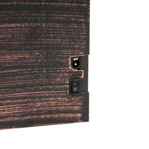 Камин светодиодный "Ретро" с эффектом живого огня 60 3х11х36 8см батарейки 3хС (в компл. не входят) или от USB (в компл.) бронз. Neon-Night 511-002 фото 9