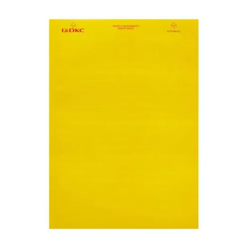 Табличка маркировочная 9х15 желт. (уп.2420шт) DKC SITFP0915Y