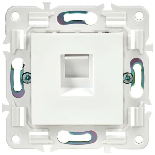 Розетка компьютерная RJ45 кат.5E SKANDY SK-K01W арктич. бел. IEK SK-K10-1-K01 фото 2