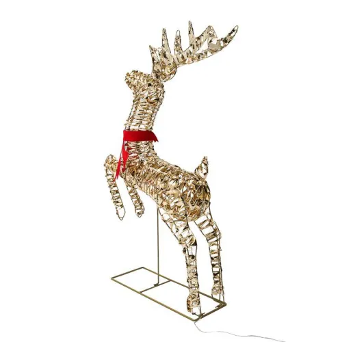 Фигура светодиодная "Бегущий олень" 88см тепл. бел. IP44 питание от трансформатора Neon-Night 501-375 фото 5