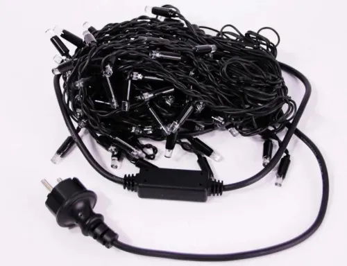 Гирлянда "Бахрома" RB-OIC100LSE-W-T-I4-F 100 бел. светодиодов 2х0.5м 20 нитей 24/56/32/48см соединяемая до 10шт. уличная мерцающая SHLights 4690601050014 фото 3