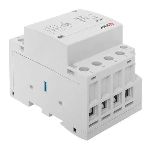 Контактор модульный КМ 20А 4NО (3 мод.) EKF km-3-20-40 фото 2