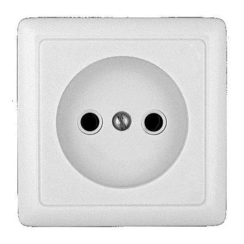 Розетка 1-м ОП Хит 10А IP20 250В без заземл. без защ. шторок бел. SE RA10-131-B фото 3