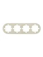 Рамка 4-м OSEN горизонт. круглая сл. кость LEZARD 744-9000-149