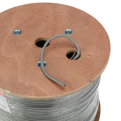 Кабель витая пара F/UTP кат.6 4х2х0.57 23AWG solid ZH нг(А)-HF INDOOR CU сер. (305м) Rexant 01-0167 фото 3