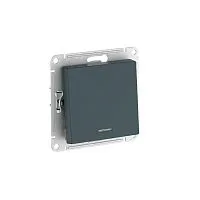 Переключатель 1-кл. AtlasDesign (сх. 6а) 10AX с подсветкой быстрозажим. клем. механизм изумруд SE ATN000863S