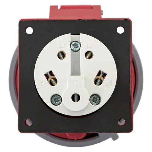 Розетка стационарная внутренняя 3252 3Р+РЕ+N 32А 380В IP67 PROxima EKF ps-3252-32-380 фото 5