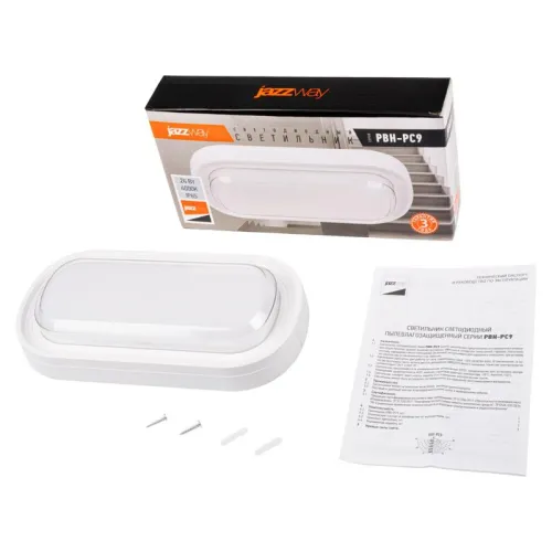 Светильник светодиодный PBH-PC9-OA 24Вт 4000К IP65 2400лм ЖКХ бел. JazzWay 5070172 фото 7