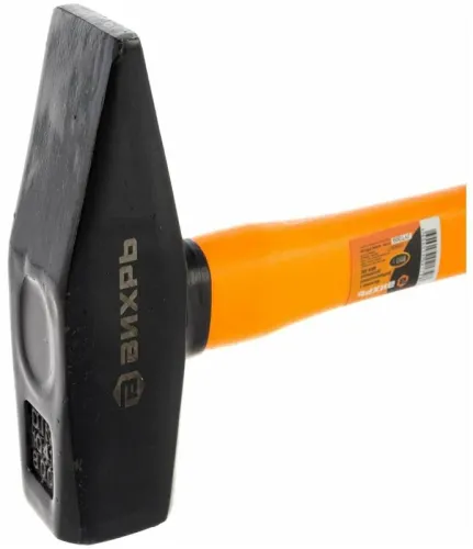 Молоток 800г квадратн. боек фибергласовая двухкомпонентн. ручка Вихрь 73/6/8/7 фото 3