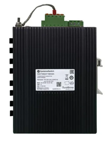 Коммутатор промышленный управляемый Ethernet L3 8х10/100/1000BaseT 8х100/1000/2500BaseX SFP SE NSETM324T16X08A фото 2