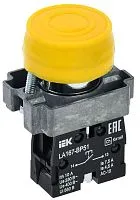 Кнопка LA167-BP51 d22мм 1НО желт. IEK BBT20-BP51-1-22-67-K05