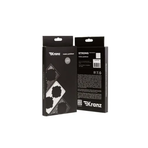 Рамка 2-м STRONG MIELE графит Kranz KR-78-0752-6 фото 2