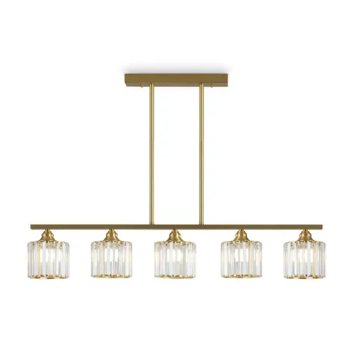 Люстра Ferrera 200Вт E27х5 IP20 Freya FR5474PL-05G