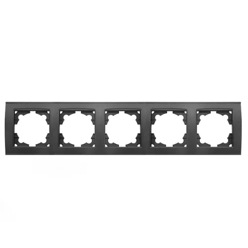 Рамка 5-м Бриллиант горизонт. графит Universal 1028-Gr