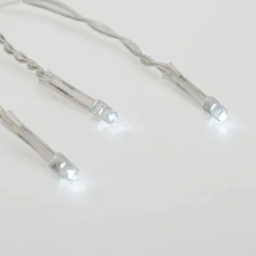 Гирлянда светодиодная "Светодиодный Дождь" 1.5х1м 96LED бел. 8Вт 230В IP20 с контроллером провод прозр. Neon-Night 235-025 фото 7