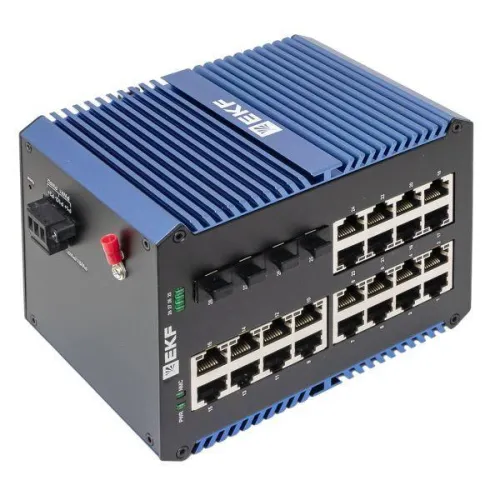 Коммутатор неуправляемый промышленный U-4GX/SFP-24GTP 4 порта 1000Base-X SFP 24 порта 10/100/1000Base-T(X) RJ45 c PoE монтаж на DIN-рейку TSX EKF TSX-U-4GX/SFP-24GTP фото 11