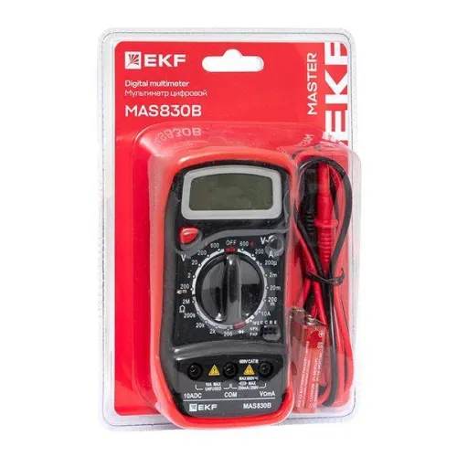 Мультиметр цифровой MAS830B Master EKF In-180701-pm830B фото 9