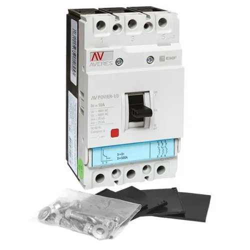 Выключатель автоматический 3п 10А 35кА AV POWER-1/3 TR AVERES EKF mccb-13-10-TR-av фото 4