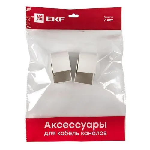 Заглушка 40х40 бел. Plast PROxima (уп.4шт) EKF ecw-40-40x4 фото 7