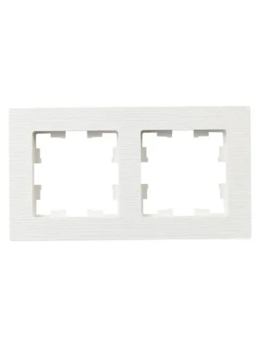 Рамка 2-м BRITE РУ-2-Бр бел. рифленый IEK BR-M22-51-K01 фото 4