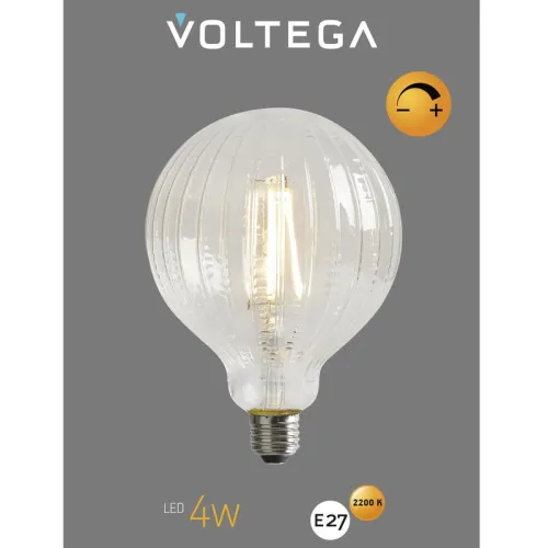 Лампа светодиодная филаментная Loft 271 YX-G125175LXFEC01 4Вт 2200К E27 DIM Voltega 8575 фото 7