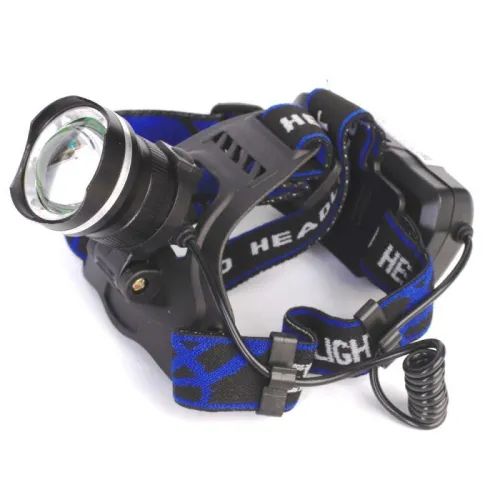 Фонарь аккумуляторный налобный LED5337 3.7В 1LED 5Вт фокус 2 ак. 3 режима USB бокс черн. Ultraflash 15016 фото 3