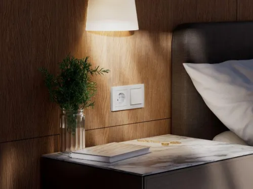 Выключатель 2-кл. AtlasDesign Smart 10А (сх. 5) L+N с подсветкой Zigbee механизм бел. SE ATN000153Z фото 3