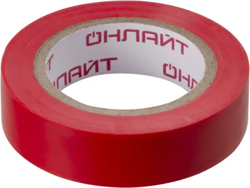 Изолента ПВХ 61 878 OIT-B15-10/R красн. ОНЛАЙТ 61878 фото 2