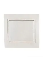 Выключатель 1-кл. СП Mira 10А IP20 со вставкой жемчуж./бел. перламутр. LEZARD 701-3030-100