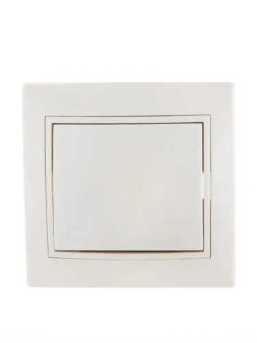 Выключатель 1-кл. СП Mira 10А IP20 со вставкой жемчуж./бел. перламутр. LEZARD 701-3030-100